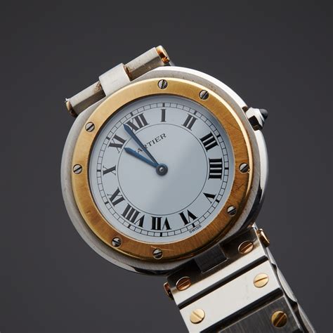 cartier round santos|cartier santos watches.